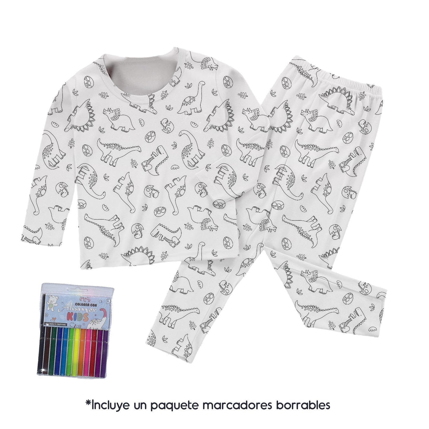 PINTUPIJAMA 😍 PARA NIÑOS 😍 + SET 24 Marcadores Lavables