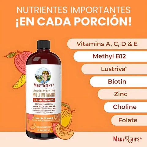 Multivitamínico líquido con Lustriva® : mírate 10 años más joven