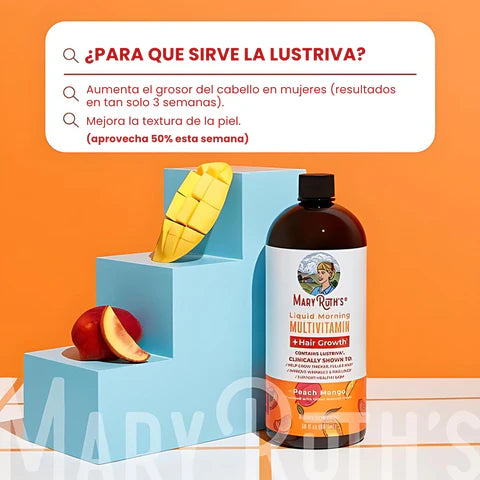 Multivitamínico líquido con Lustriva® : mírate 10 años más joven